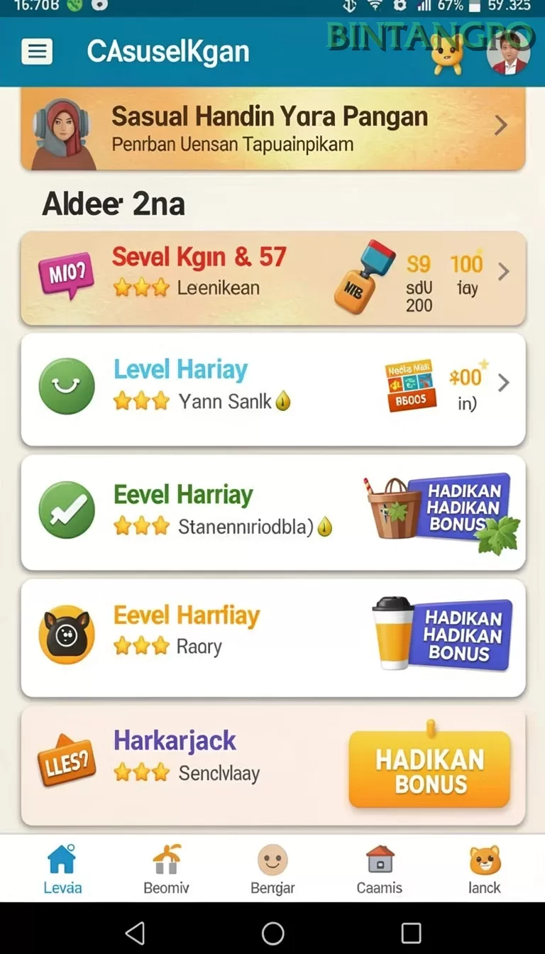 Cuplikan layar LOGAM777 — aktivitas